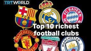 The worlds top 10 richest football clubs from 2007 to 2021 [upl. by Toback]