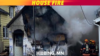 House Fire In Hibbing [upl. by Aisiram837]