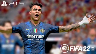 FIFA 22  Inter Milan vs AC Milan  Coppa Italia Milan Derby Semi Final Match PS5 Gameplay  4K [upl. by Euqimod]