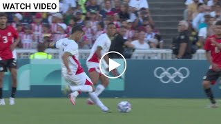 achraf hakimi goal vs egypt olympic paris 2024  achraf hakimi free kick goal  egypt vs morocco [upl. by Alael690]