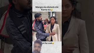 Mangru ko disturb nahin karna funny comedy prank memes roast [upl. by Henghold]