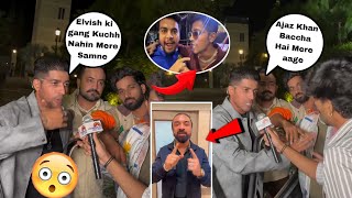 thara Bhai Joginder reaction to Prayagraj Stadium Elvish ki gang wala lafada Ajaz khan vs thara Bhai [upl. by Ecnav]