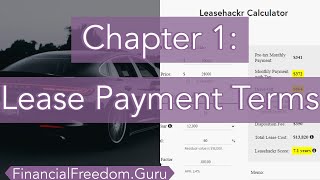 How to Calculate Car Lease Payment Downpayment  Money Factor MSD Drive Off Fees 1 Rule [upl. by Dustman532]