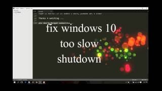 Solved fix windows 10 slow shutdown [upl. by Wylma]