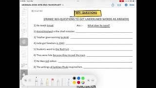 HOW TO FRAME A WH BASED QUESTION ENGLISH WH TYPE QUESTION ENGLISH BOARD EXAMS 2024 [upl. by Navar]