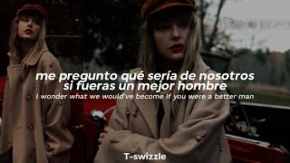 taylor swift  better man taylor’s version from the vault español  lyrics [upl. by Wilda]