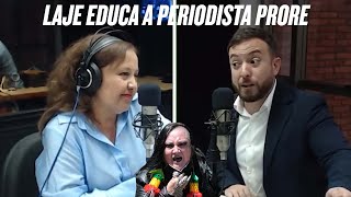 AGUSTIN LAJE EDUCA A PERIODISTA PROGRE [upl. by Aenitsirhc191]