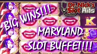 BIG WINS IN MARYLAND SLOT BUFFET 2 [upl. by Noryahs]