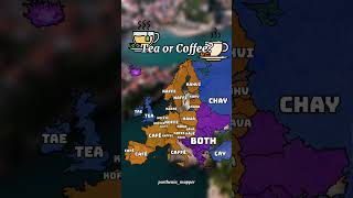 Tea or Coffee ☕ tea coffee map mapper [upl. by Ahsinehs]