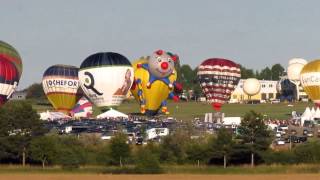 Mondial air ballons 408 montgolfières décollent de Chambley le 31 juillet 2013 au soir [upl. by Hut297]