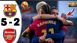 ✅ Barcelona vs Arsenal 52 • Champions League Highlights amp All Goals 2024 [upl. by Sinne45]