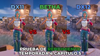 ASI OPTIMIZO EPIC LOS FPS EN DX11 DX12 Y RENDIMIENTO BETHA EN LA NUEVA TEMPORADA 4 DEL CAPITULO 5 [upl. by Suivatram440]