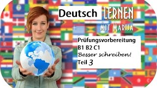 Besser schreiben 3 Deutsch B1 B2 C1 Prüfungsvorbereitung [upl. by Paugh902]