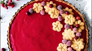 Let’s Make a Cranberry Tart❣️ [upl. by Aivatnuhs]