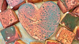 Lava reforms Sifted and unsifted Gym chalk ASMR Reformed gym chalk blocks Oddly satisfying [upl. by Edrahs]