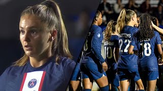 Lieke Martens Goalscorer On Her Debut With PSG vs Soyaux 2022 HD [upl. by Annawad]