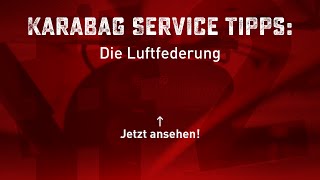 Luftfederung für Transporter und Wohnmobile  Karabag Service Tipps 2 [upl. by Ainolloppa]