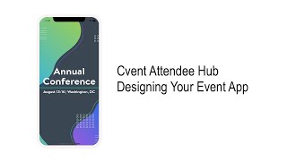 How to design your event app using Cvents mobile event app [upl. by Uv]