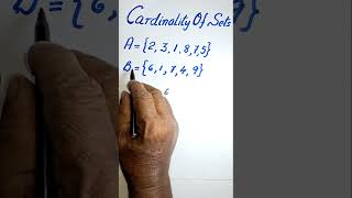 Cardinality Of Sets maths mathematics shorts [upl. by Swehttam]