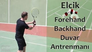 Elcik Forehand  Backhand Duvar Antrenmanı Uygulaması [upl. by Nedap795]