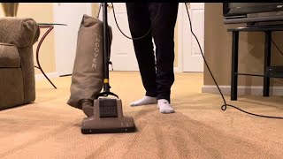 Hoover Cleaner model 115 Junior 1940s Sound and Video [upl. by Yenal]