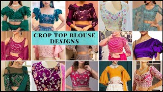 Latest Crop Top Blouse Designs 2024 \ Designer Crop Top Blouse Design \ Lovely❤️Crop Top Blouse [upl. by O'Grady530]