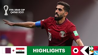 Qatar v Iraq  FIFA Arab Cup Qatar 2021  Match Highlights [upl. by Alyahc]