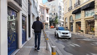 Solonos street  Kolonaki Athens center walking [upl. by Meedan]