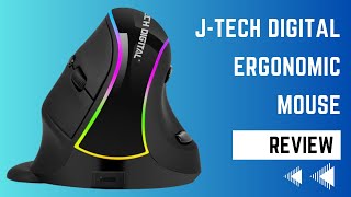 JTech Digital Ergonomic Mouse with Wireless Connection Removable Palm Rest Review [upl. by Eggett778]