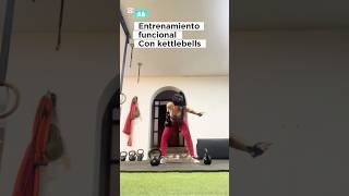 2 movimiento funcionales con kettlebell donde trabajas todo tu cuerpo kettlebellworkout [upl. by Nahtal]