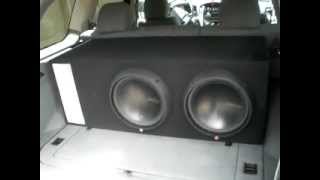 2 rockford fosgate 2010 t1s alpine mrp m1000s [upl. by Yhtommit972]