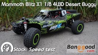 • Mammoth  Blitz X1 18 4WD Desert buggy  Speed test • [upl. by Josias789]