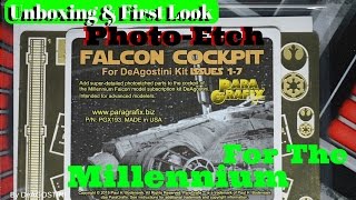 ParaGrafix DeAgostini Millennium Falcon Cockpit Photo Etch Set [upl. by Dituri]