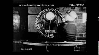 Metropolis style clockingin machine Archive film 97733 [upl. by Nortna]