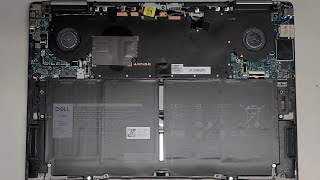 Dell XPS 13 7390 2in1 Disassembly Battery Replacement Repair Quick Look Inside Not Upgradeable [upl. by Hailed]