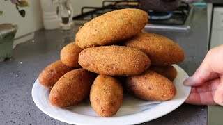 Cypriot style Bulgur Koftesi  Koupes  Kibris usulu Bulgur Koftesi [upl. by Jacenta510]