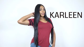 Its A Lace Front Wig  SWISS LACE KARLEEN WIGTYPESCOM [upl. by Enilreug]