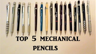 Top 5 Mechanical Pencils Review Pentel Staedtler Rotring [upl. by Maynard144]