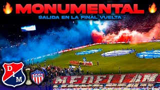 🔴🔵SALIDA HINCHADA del MEDELLIN vs Junior Campeón Liga betplay 2023  2 desde el Atanasio Girardot🔥 [upl. by Annat]