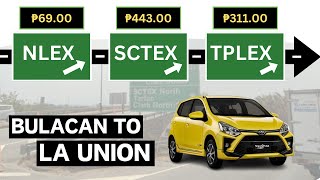 Bulacan to La Union via NLEX  SCTEX  TPLEX Wigo G 2024 [upl. by Eusoj]