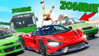 ❄️ CZY PRZETRWAM SUPERAUTEM 5 MINUT W MIEŚCIE ZOMBIE  BeamNG Drive [upl. by Eniluj]