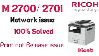 Ricoh How to update M 27002701 printer firmware M 2700 2701 Network issue Fix [upl. by Neysa]