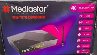 Mediastar MSDiamond 7070 4K Forever Kutu Ve Menü Açılış [upl. by Orodisi443]