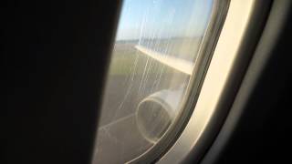 CAIJNB on Egyptair MS839 business class 4th April 2014 Landing [upl. by Poll]