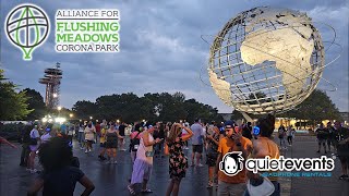 Silent Disco Party at the Unisphere  Flushing MeadowsCorona Park powered by Quiet Events [upl. by Westney]