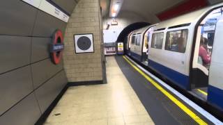 Piccadilly Line train arriving at amp departing from Knightsbridge [upl. by Keene995]