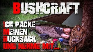 Mein Rucksack für eine Übernachtung  Overnight Pack Kit  Bushcraft Deutschland germandeutsch [upl. by Alius]