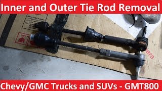 Tie Rod Removal  ChevyGMC Trucks and SUVs  GMT800 [upl. by Nyre]