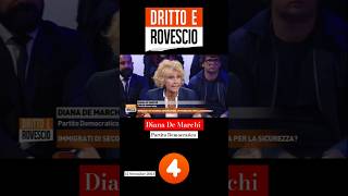 Dritto e Rovescio De Marchi vs Capezzone confronto acceso su Rete4 drittoerovescio [upl. by Kriste]