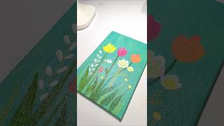 Easy acrylic painting ✨🤌🏻art shortsvideo shorts [upl. by Ynnek]